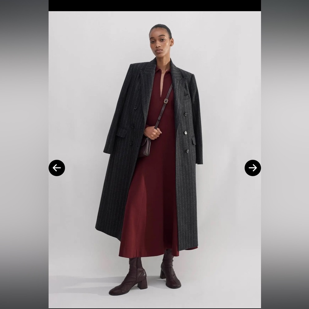ME+EM Travel Tailoring Zip Front nursing Midi Maxi Dress Ponte Jersey career red - Picture 5 of 11